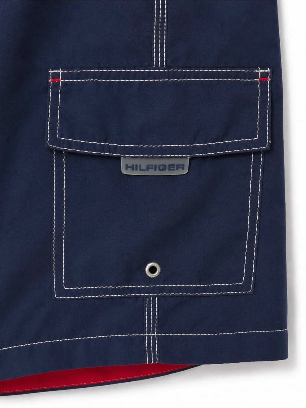 Tommy Hilfiger Men’s Navy Board Shorts Swim Trunks Size Large L Mesh Lined